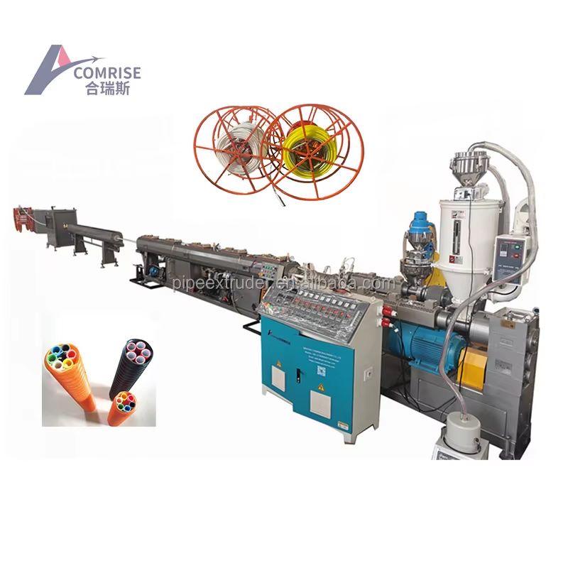 Machine d'extrusion de tuyaux de conduit optique ondulé
